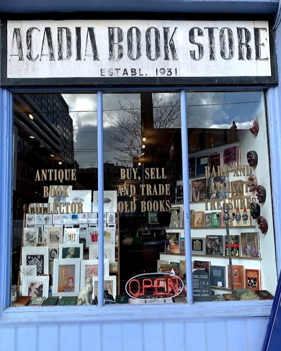 acadia bookstore facade acadia bookstore facade